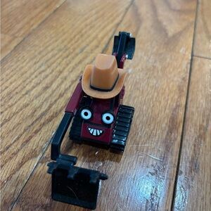 Benny Bob the Builder cowboy hat Diecast 5" Backhoe Scoop 2005 red black